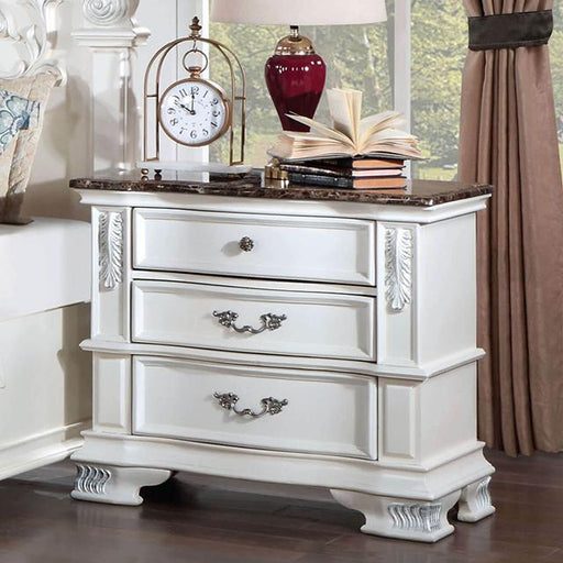 ESPARANZA Night Stand, Pearl White - R&R Furniture Gallery (Fountain Valley, CA)