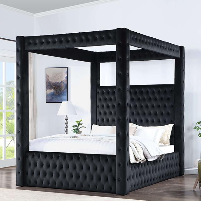 Etherea Bed Gray & Black - R&R Furniture Gallery (Fountain Valley, CA)