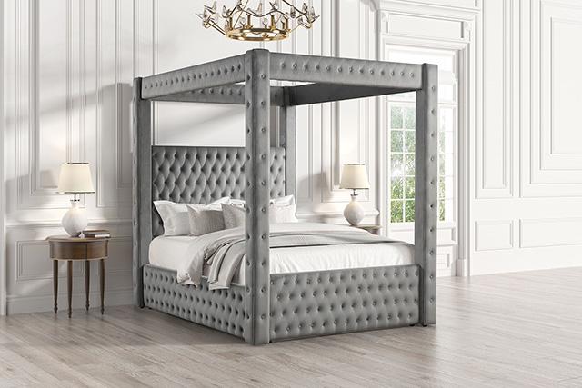 Etherea Bed Gray & Black - R&R Furniture Gallery (Fountain Valley, CA)