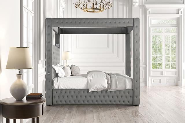Etherea Bed Gray & Black - R&R Furniture Gallery (Fountain Valley, CA)