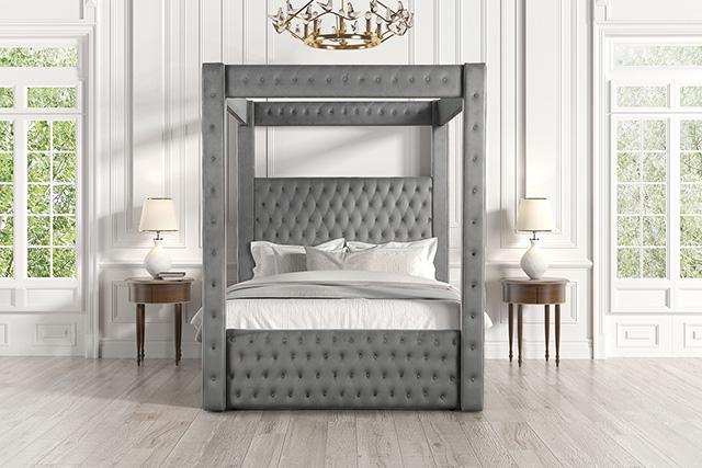 Etherea Bed Gray & Black - R&R Furniture Gallery (Fountain Valley, CA)