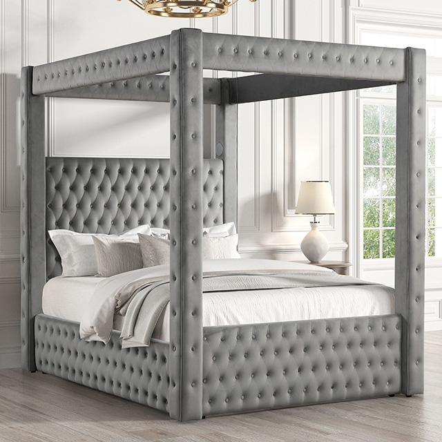 Etherea Bed Gray & Black - R&R Furniture Gallery (Fountain Valley, CA)