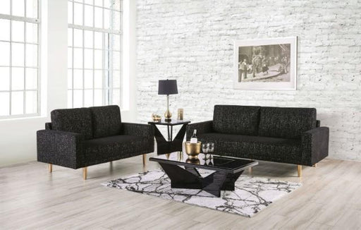 ELVERUM Loveseat, Black - R&R Furniture Gallery (Fountain Valley, CA)
