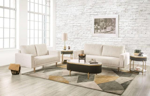 ELVERUM Loveseat, Off-White - R&R Furniture Gallery (Fountain Valley, CA)