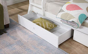 Emilee Twin/Full Bunk Bed White, Grey, Espresso, & Black - R&R Furniture Gallery (Fountain Valley, CA)