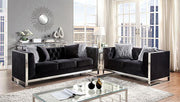 EVADNE Loveseat w/ Pillows, Black - R&R Furniture Gallery (Fountain Valley, CA)