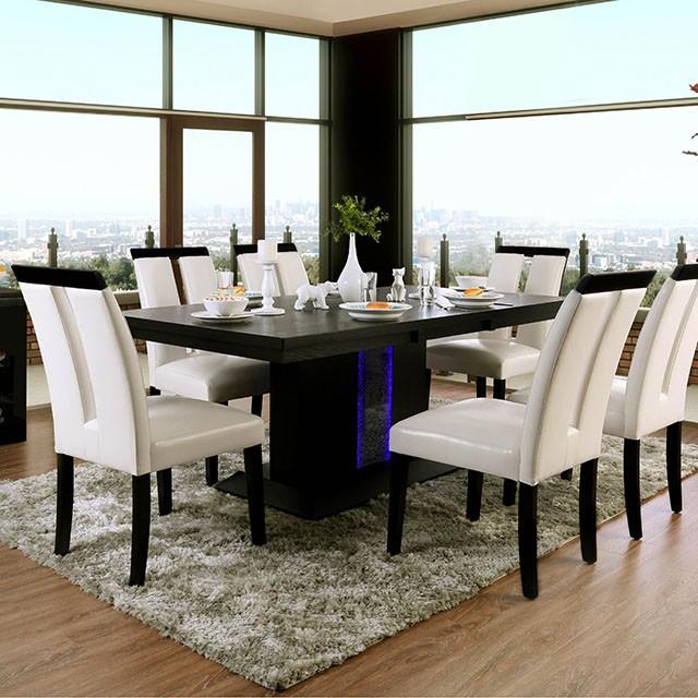 Evangeline Black/Beige Dining Table - R&R Furniture Gallery (Fountain Valley, CA)