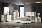 ERLANGEN Mirror, White/Natural - R&R Furniture Gallery (Fountain Valley, CA)