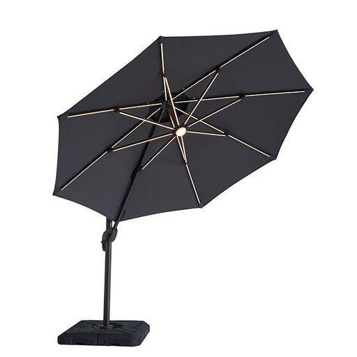 Nuti 10 Ft Round Umbrella w/ LED Light + 37" Large Base - R&R Furniture Gallery (Fountain Valley, CA)