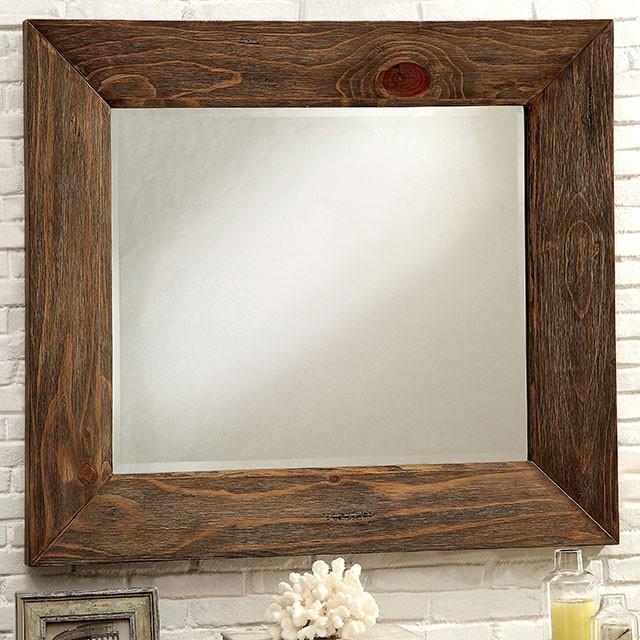 COIMBRA Rustic Natural Tone Mirror - R&R Furniture Gallery (Fountain Valley, CA)