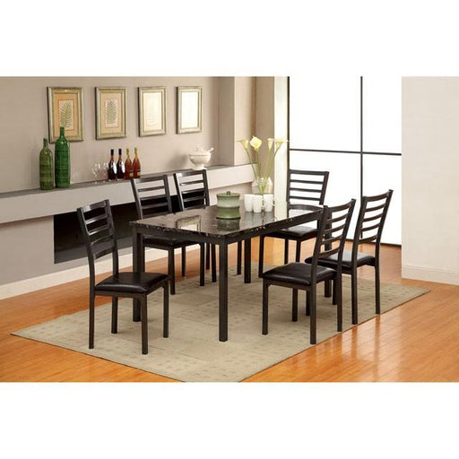 COLMAN Black 60" Dining Table - R&R Furniture Gallery (Fountain Valley, CA)