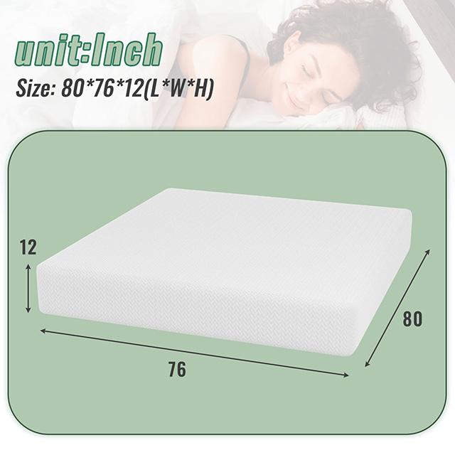 Coreopsis 12" E.King Memory Foam Wave Comfort - R&R Furniture Gallery (Fountain Valley, CA)
