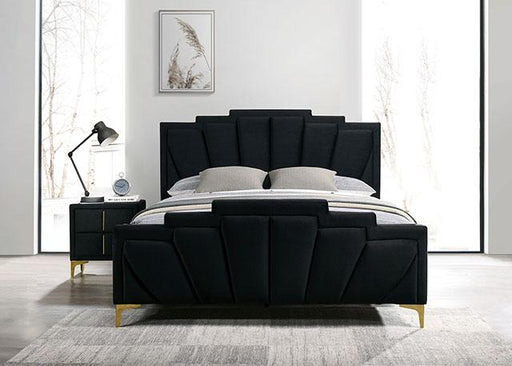 FLORIZEL Night Stand, Black - R&R Furniture Gallery (Fountain Valley, CA)