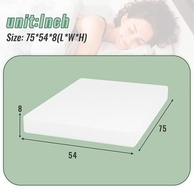 Coreopsis 8" Full Memory Foam Wave Comfort - R&R Furniture Gallery (Fountain Valley, CA)