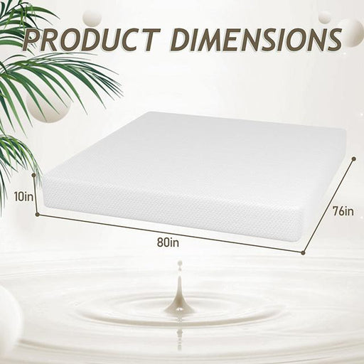 Forsythia 10" E.King Green Tea Gel Memory Foam - R&R Furniture Gallery (Fountain Valley, CA)