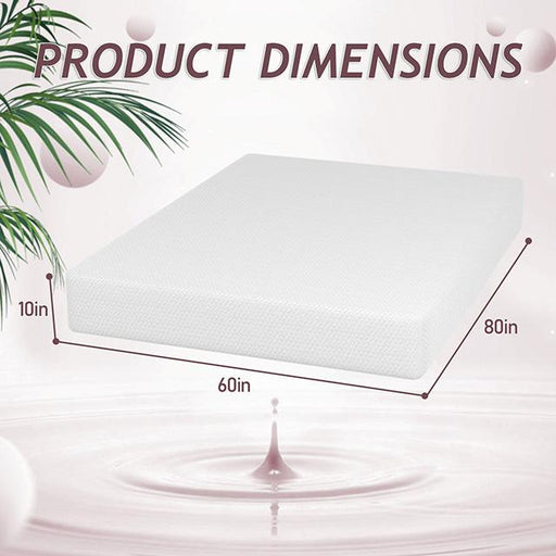 Forsythia 10" Queen Green Tea Gel Memory Foam - R&R Furniture Gallery (Fountain Valley, CA)