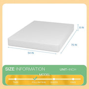 Forsythia 8" Full Green Tea Gel Memory Foam - R&R Furniture Gallery (Fountain Valley, CA)
