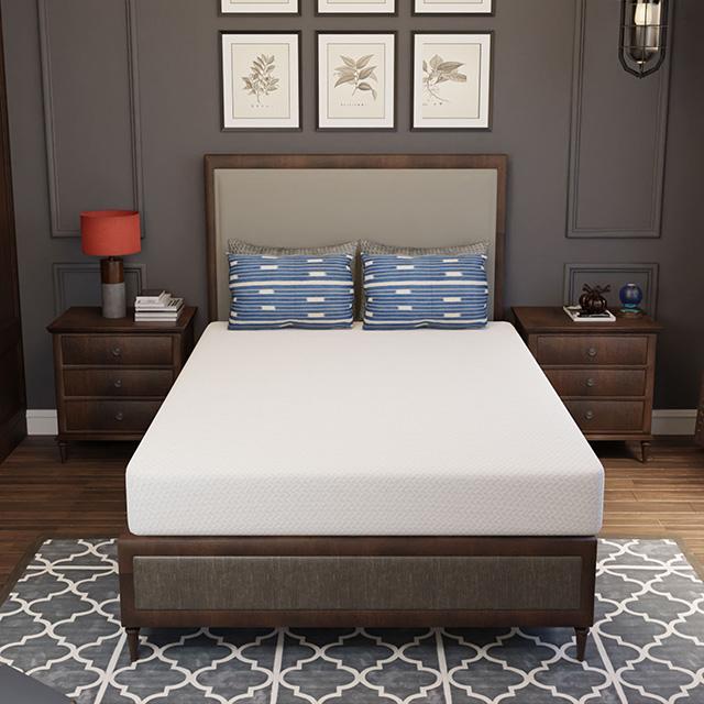 Forsythia 8" Full Green Tea Gel Memory Foam - R&R Furniture Gallery (Fountain Valley, CA)