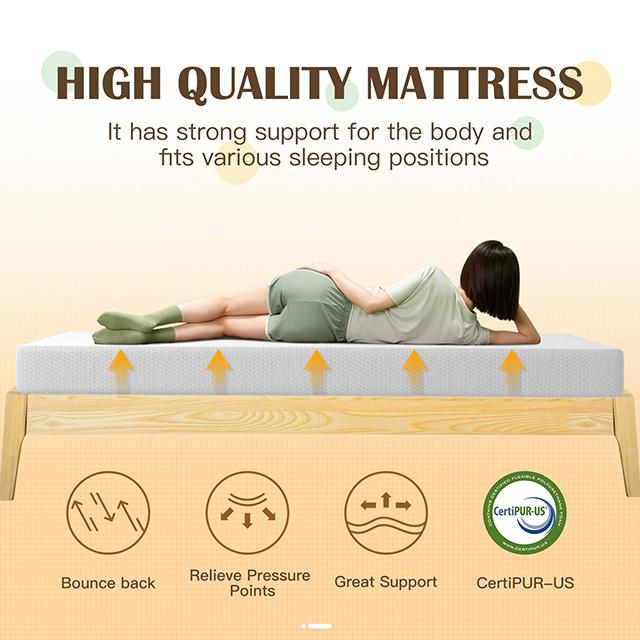 Forsythia 8" Full Green Tea Gel Memory Foam - R&R Furniture Gallery (Fountain Valley, CA)