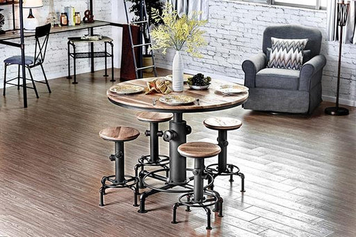 Foskey Antique Black Counter Ht. Chair (2/CTN) - R&R Furniture Gallery (Fountain Valley, CA)