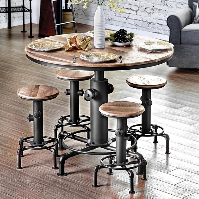 Foskey Antique Black Dining Table - R&R Furniture Gallery (Fountain Valley, CA)