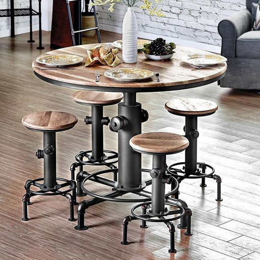 Foskey Antique Black Dining Table - R&R Furniture Gallery (Fountain Valley, CA)