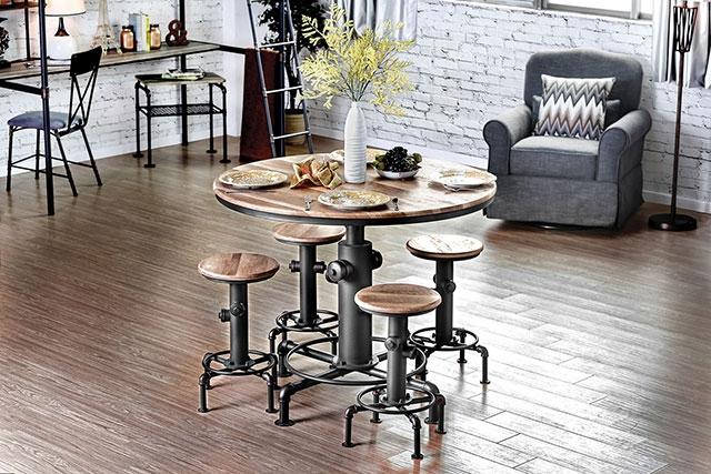 Foskey Antique Black Dining Table - R&R Furniture Gallery (Fountain Valley, CA)