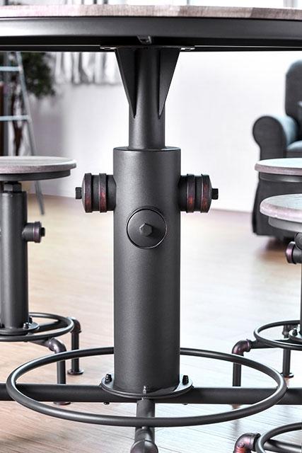 Foskey Antique Black Dining Table - R&R Furniture Gallery (Fountain Valley, CA)