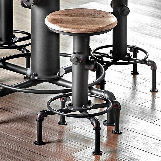 Foskey Antique Black Counter Ht. Chair (2/CTN) - R&R Furniture Gallery (Fountain Valley, CA)