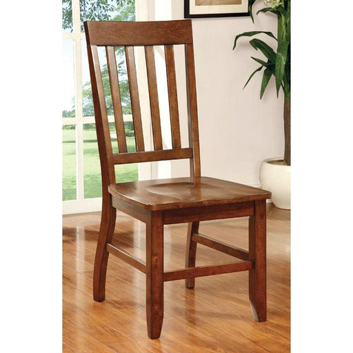 FOSTER I Dark Oak Side Chair (2/CTN) - R&R Furniture Gallery (Fountain Valley, CA)