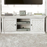 Georgia Antique White 60" TV Stand - R&R Furniture Gallery (Fountain Valley, CA)