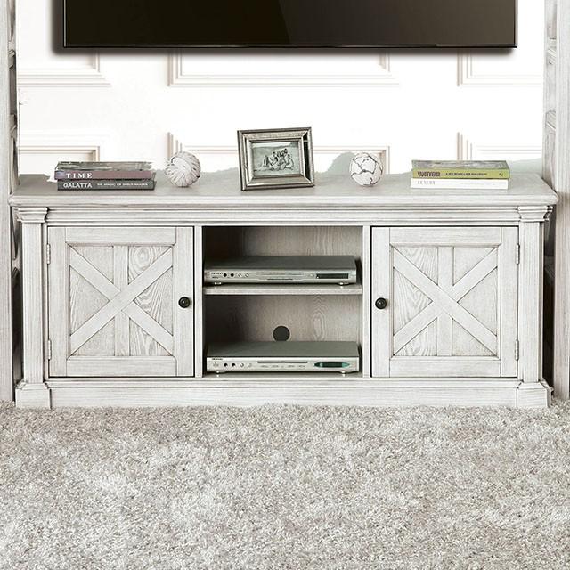 Georgia Antique White 60" TV Stand - R&R Furniture Gallery (Fountain Valley, CA)