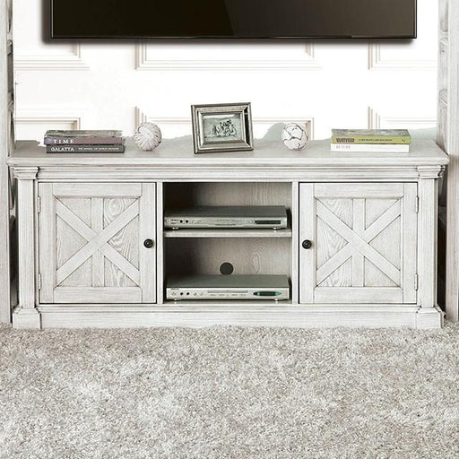 Georgia Antique White 60" TV Stand - R&R Furniture Gallery (Fountain Valley, CA)
