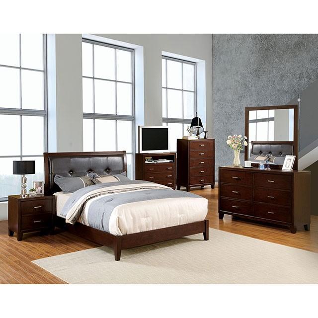Gerico II Brown Cherry Mirror - R&R Furniture Gallery (Fountain Valley, CA)