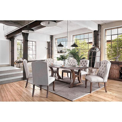 GIANNA Rustic Oak 77" Dining Table - R&R Furniture Gallery (Fountain Valley, CA)