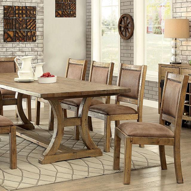 GIANNA Rustic Pine 96" Dining Table - R&R Furniture Gallery (Fountain Valley, CA)