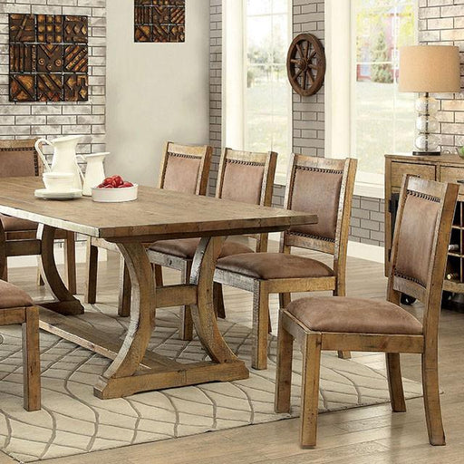 GIANNA Rustic Pine 96" Dining Table - R&R Furniture Gallery (Fountain Valley, CA)