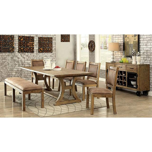GIANNA Rustic Pine 96" Dining Table - R&R Furniture Gallery (Fountain Valley, CA)