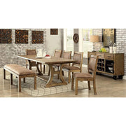 GIANNA Rustic Pine/Brown Side Chair (2/CTN) - R&R Furniture Gallery (Fountain Valley, CA)