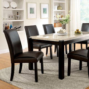 GLADSTONE I Dark Walnut/Ivory Dining Table - R&R Furniture Gallery (Fountain Valley, CA)