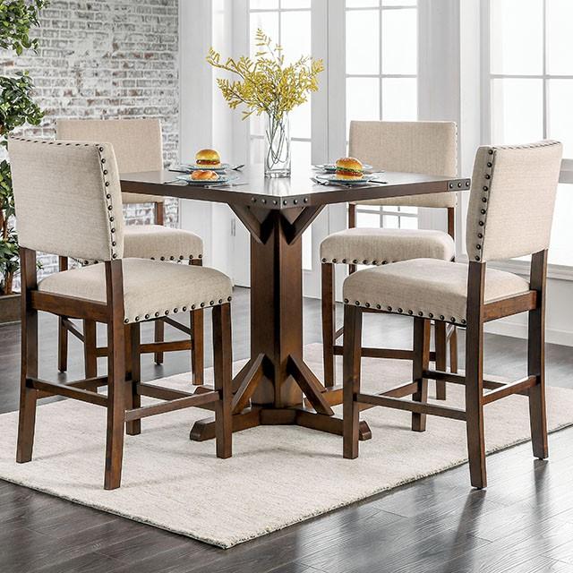 GLENBROOK Brown Cherry Counter Ht. Table - R&R Furniture Gallery (Fountain Valley, CA)