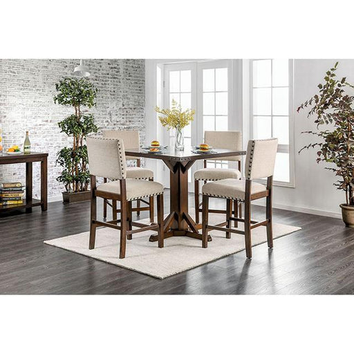 GLENBROOK Brown Cherry Counter Ht. Table - R&R Furniture Gallery (Fountain Valley, CA)