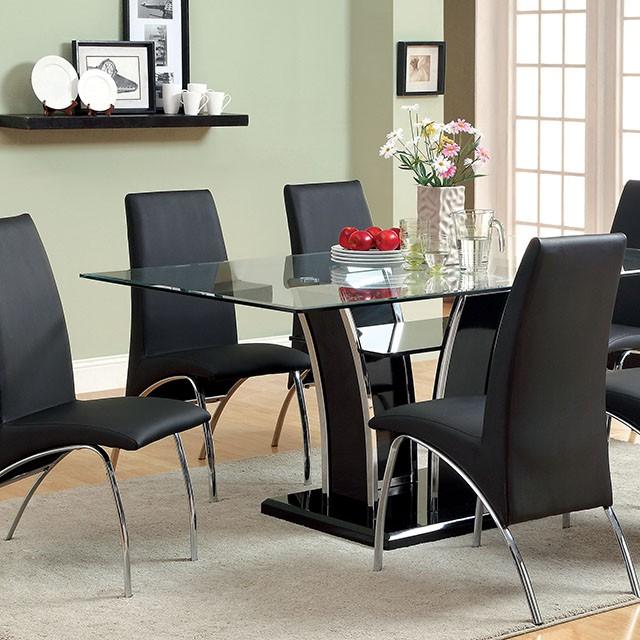 Glenview Black Dining Table - R&R Furniture Gallery (Fountain Valley, CA)