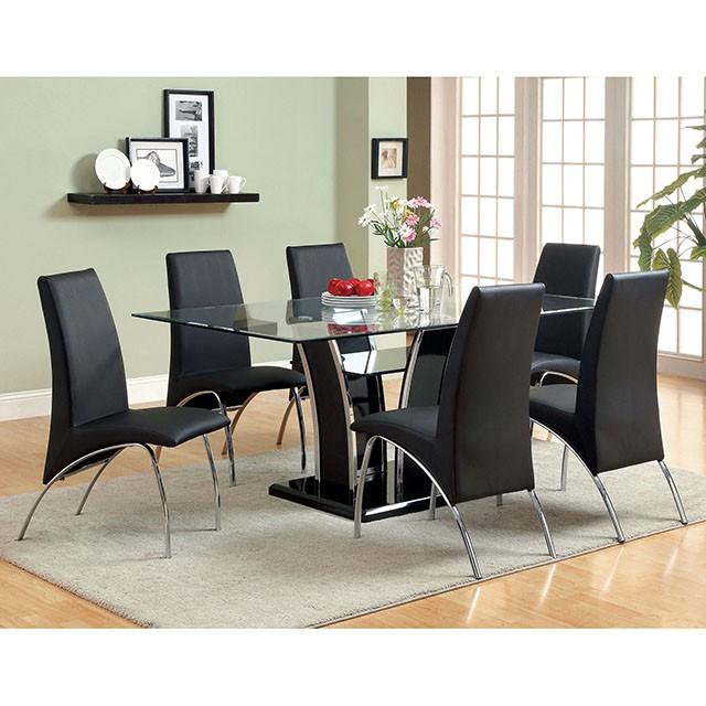 Glenview Black Dining Table - R&R Furniture Gallery (Fountain Valley, CA)