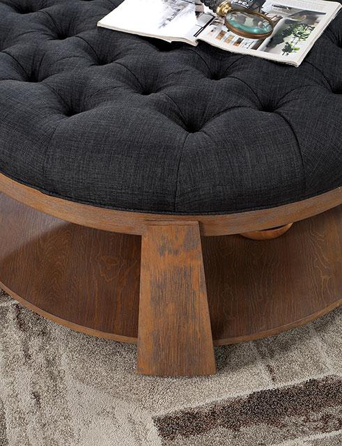 GUIS Round Coffee Table, Dark Gray - R&R Furniture Gallery (Fountain Valley, CA)