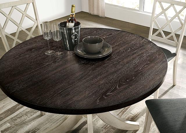 HALEIGH Round Dining Table - R&R Furniture Gallery (Fountain Valley, CA)