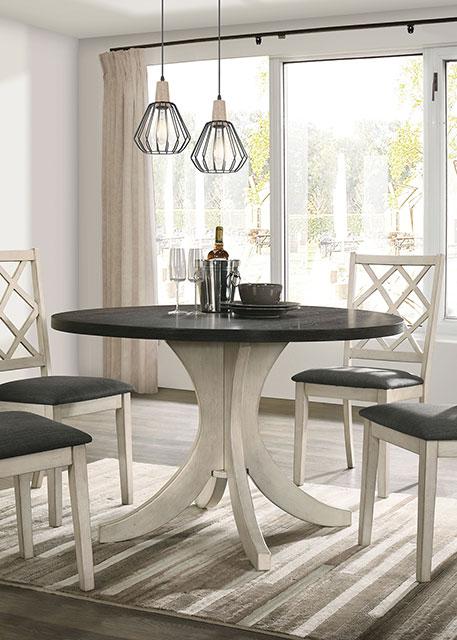HALEIGH Round Dining Table - R&R Furniture Gallery (Fountain Valley, CA)