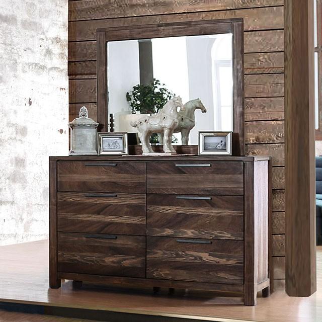 Hankinson Rustic Natural Tone Mirror - R&R Furniture Gallery (Fountain Valley, CA)