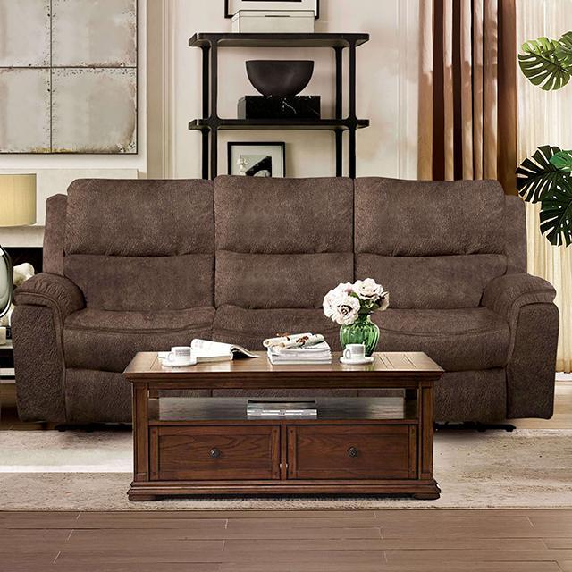 HENRICUS Sofa, Dark Brown - R&R Furniture Gallery (Fountain Valley, CA)