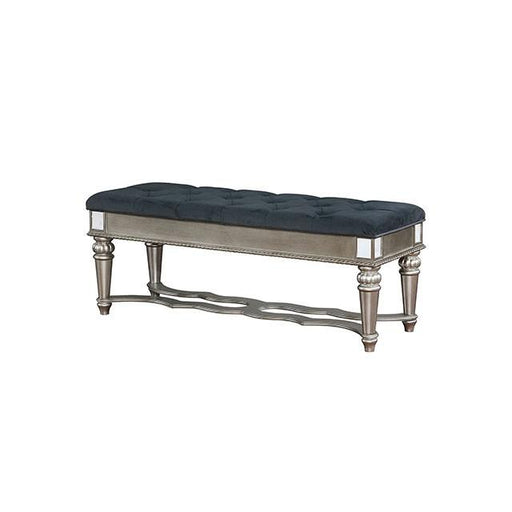 Azha Silver/Gray Bench - R&R Furniture Gallery (Fountain Valley, CA)